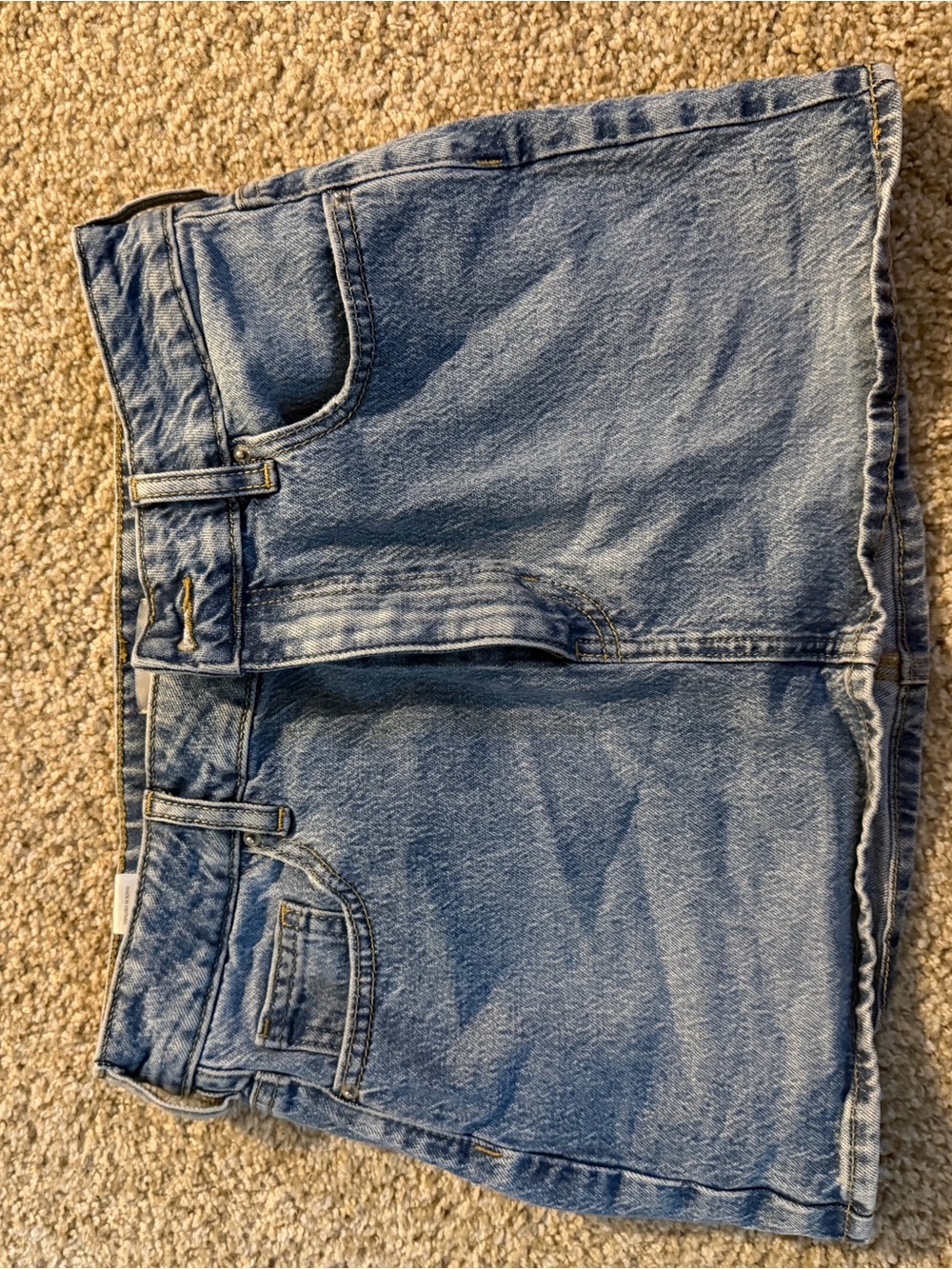 PacSun Light Blue Denim Mini Skirt